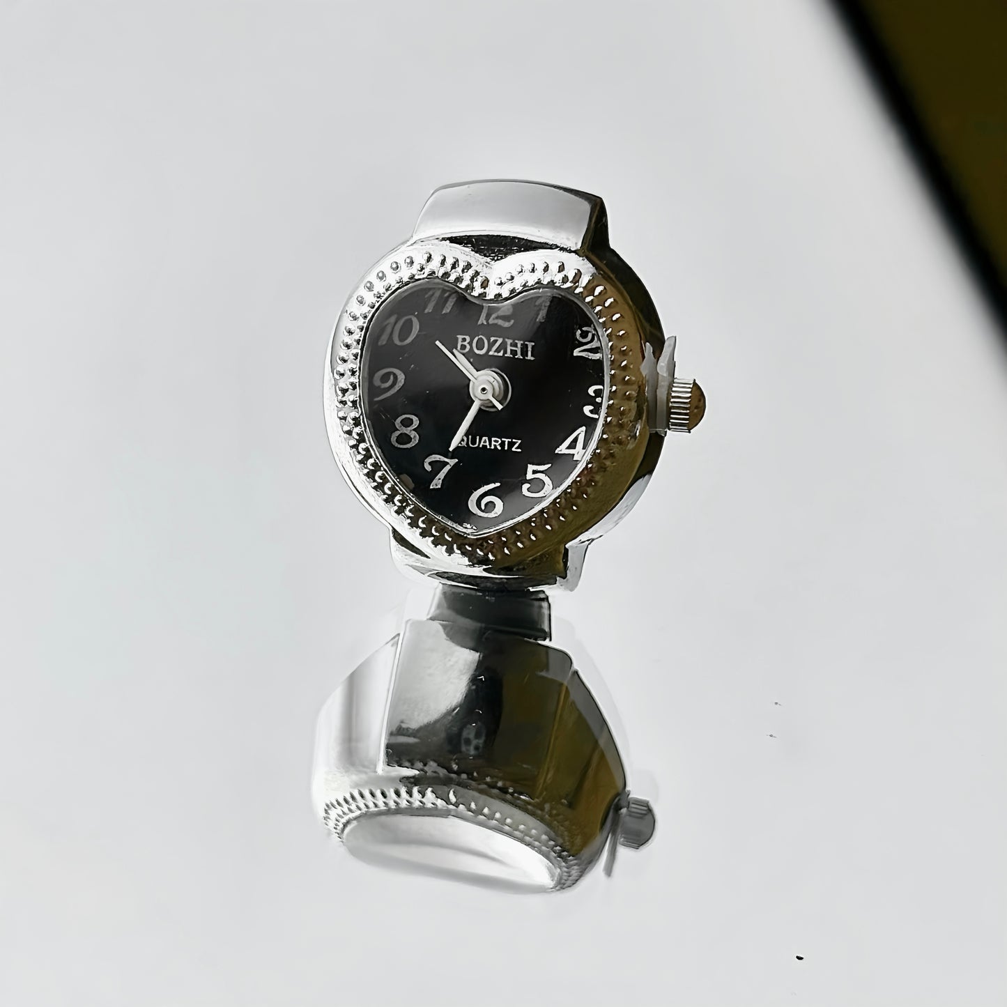 Ring watch heart shape